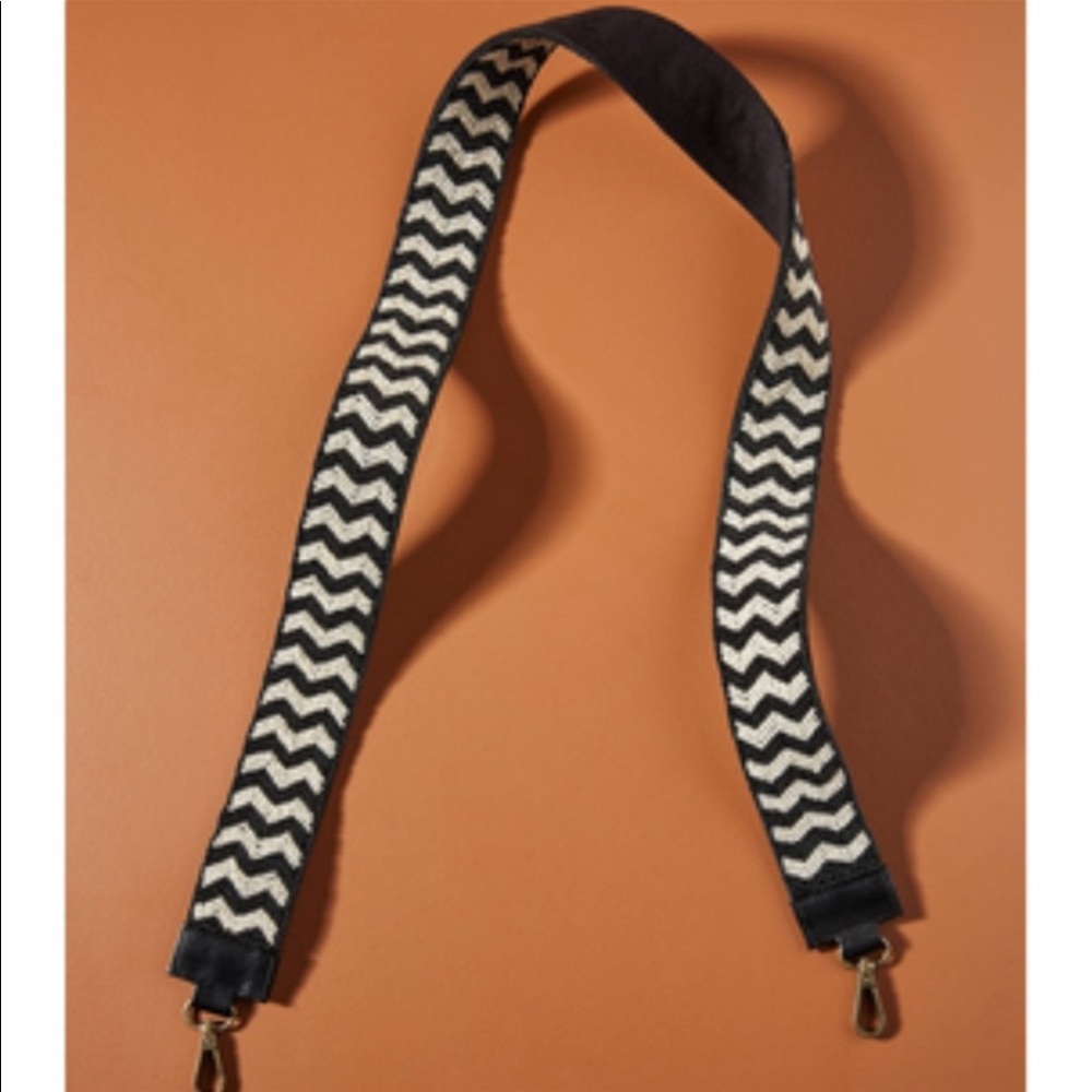 NWT Chevron Beaded Bag Strap